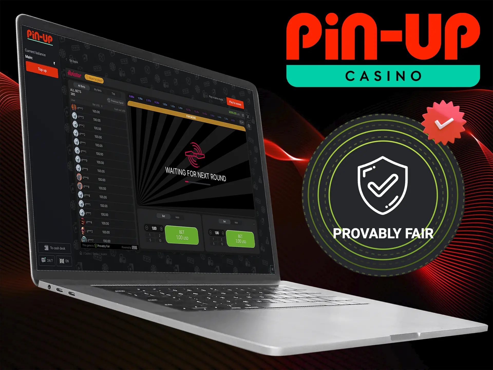 Be careful and trust only yourself when betting on the Aviator game from Pin Up Casino.