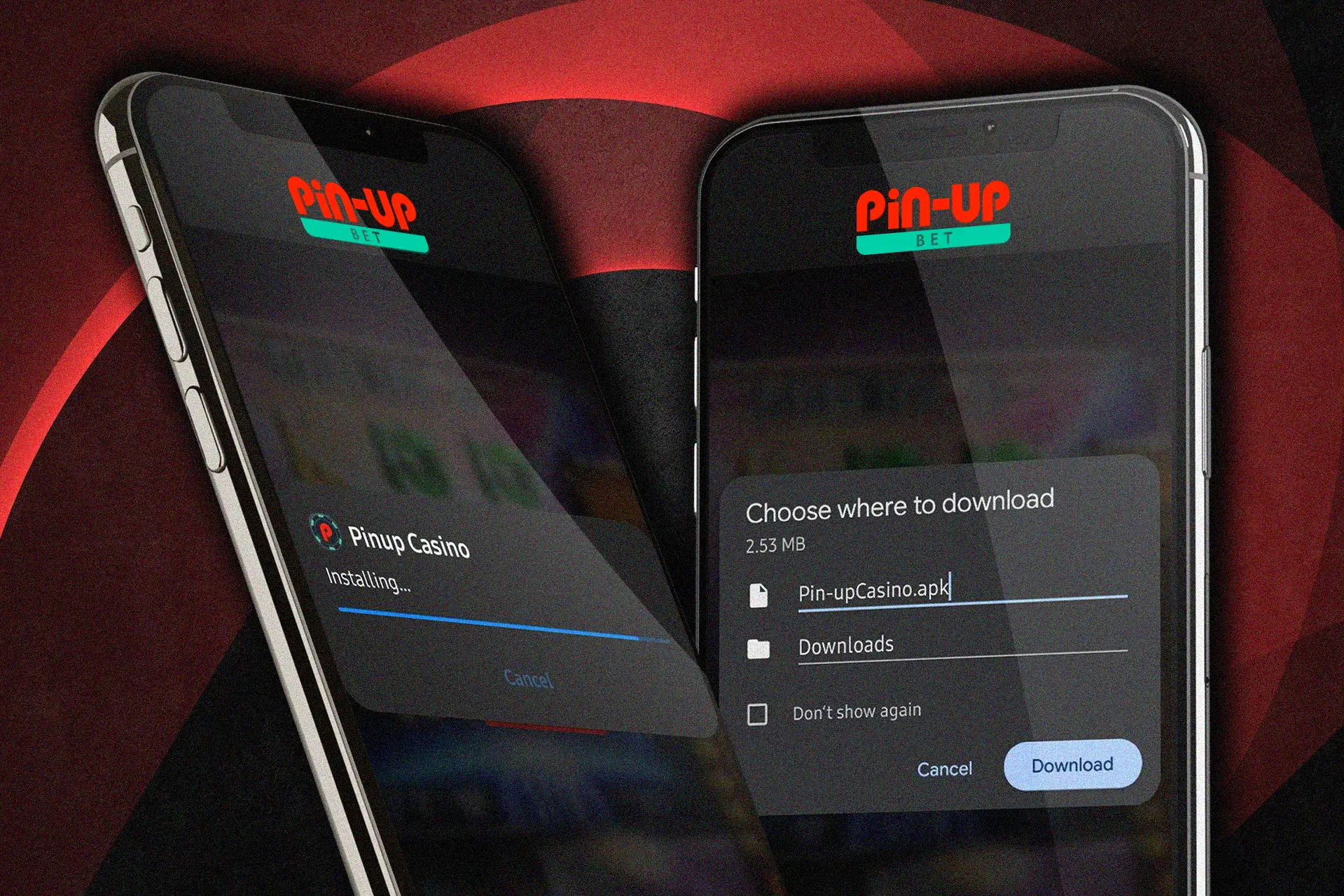 Download the Pin Up application and install it on your smartphone.