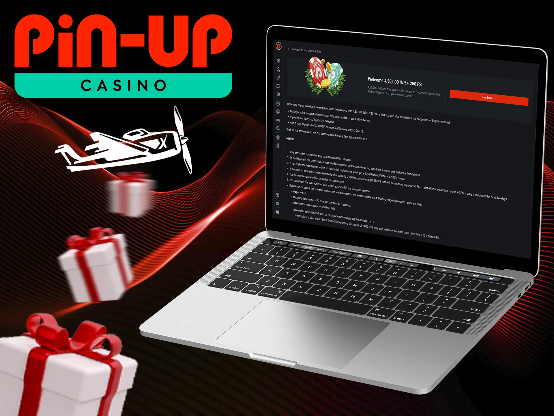 Don't forget about the bonus programme from Pin Up, which will significantly increase the size of your bet in the Aviator game.